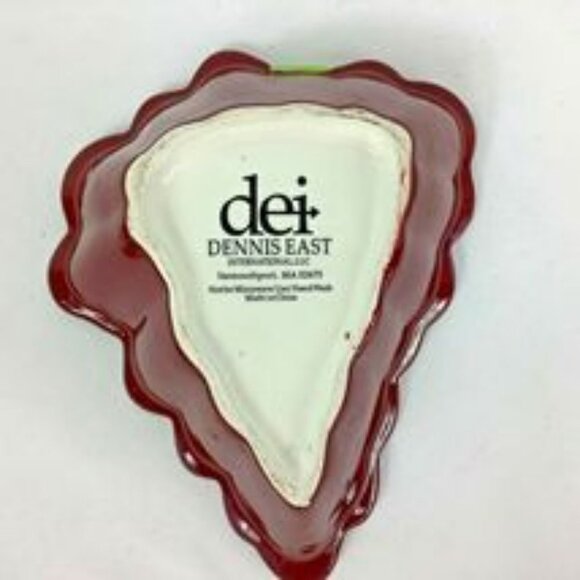 D.E.I. Dennis East International LlC. Purple Green Grape Cluster Dish/Knife NWOT - Picture 2 of 10